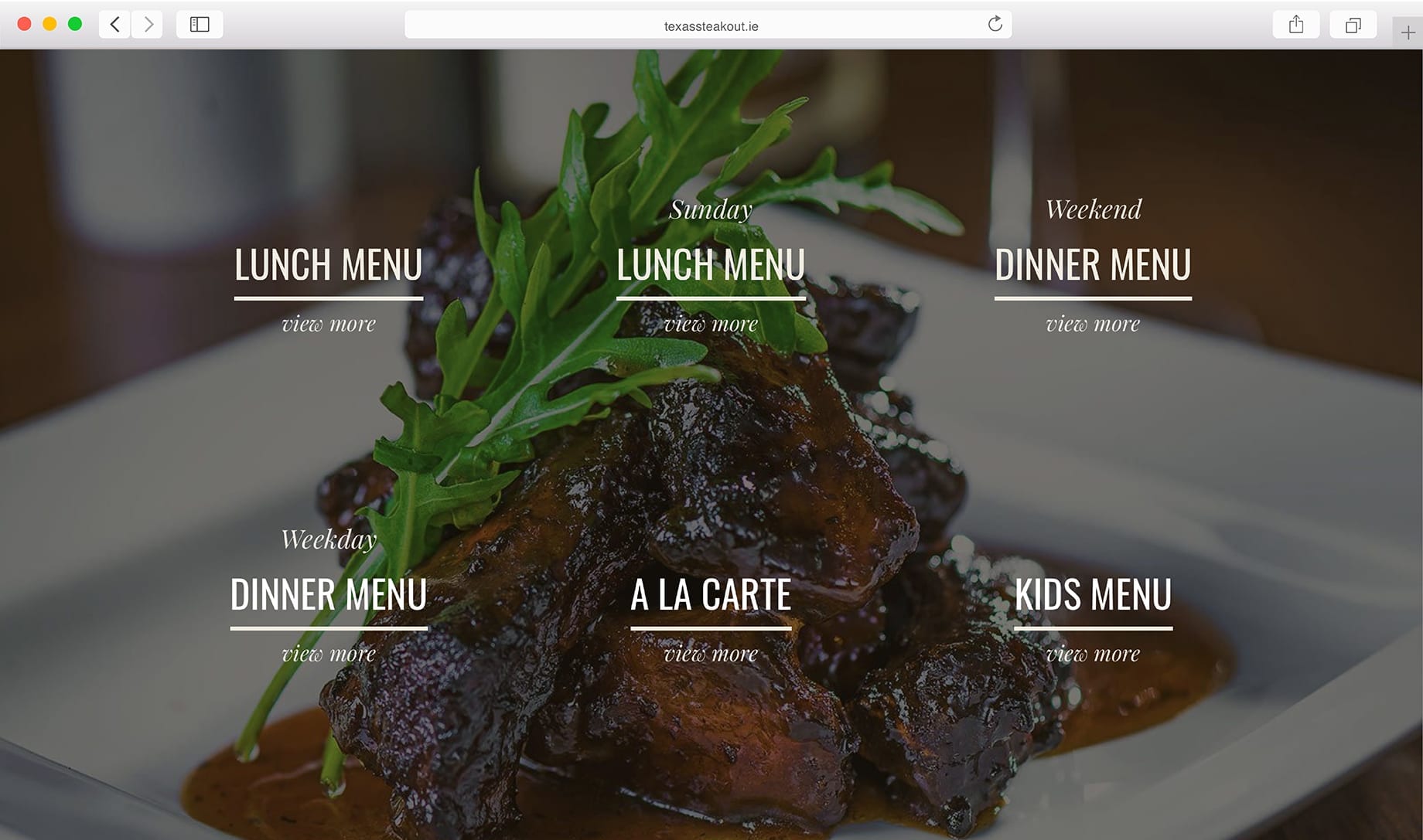 Texas Steakout Menu Preview