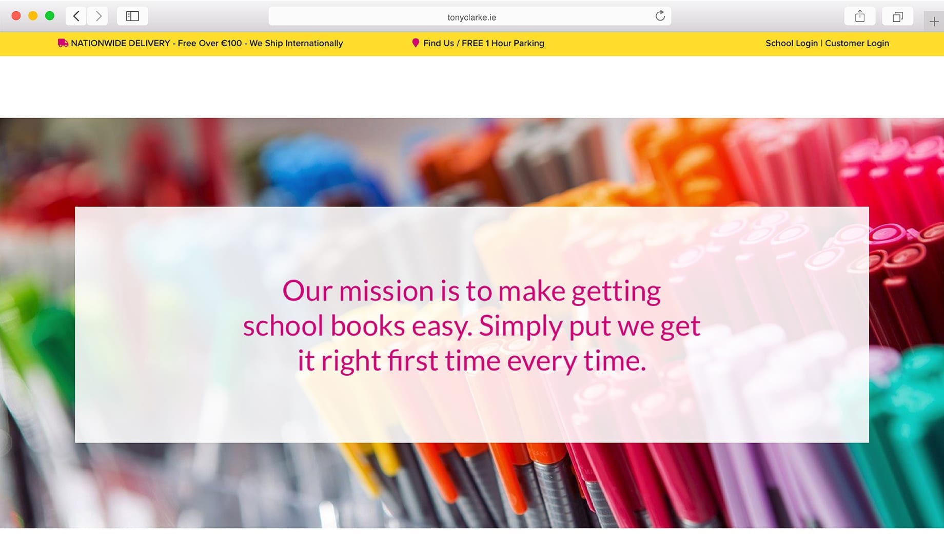 Tony Clarkes Website Design Limerick